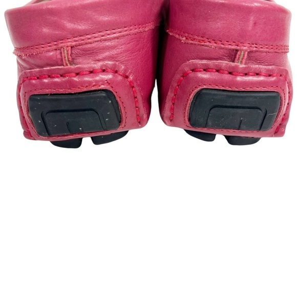 MONZA Italian Men's Pink Soft Leather Driving Loafer Rubber Treads Size 10 - Picture 4 of 7